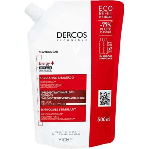 VICHY Dercos Energy+ šampon náhradní náplň 500 ml